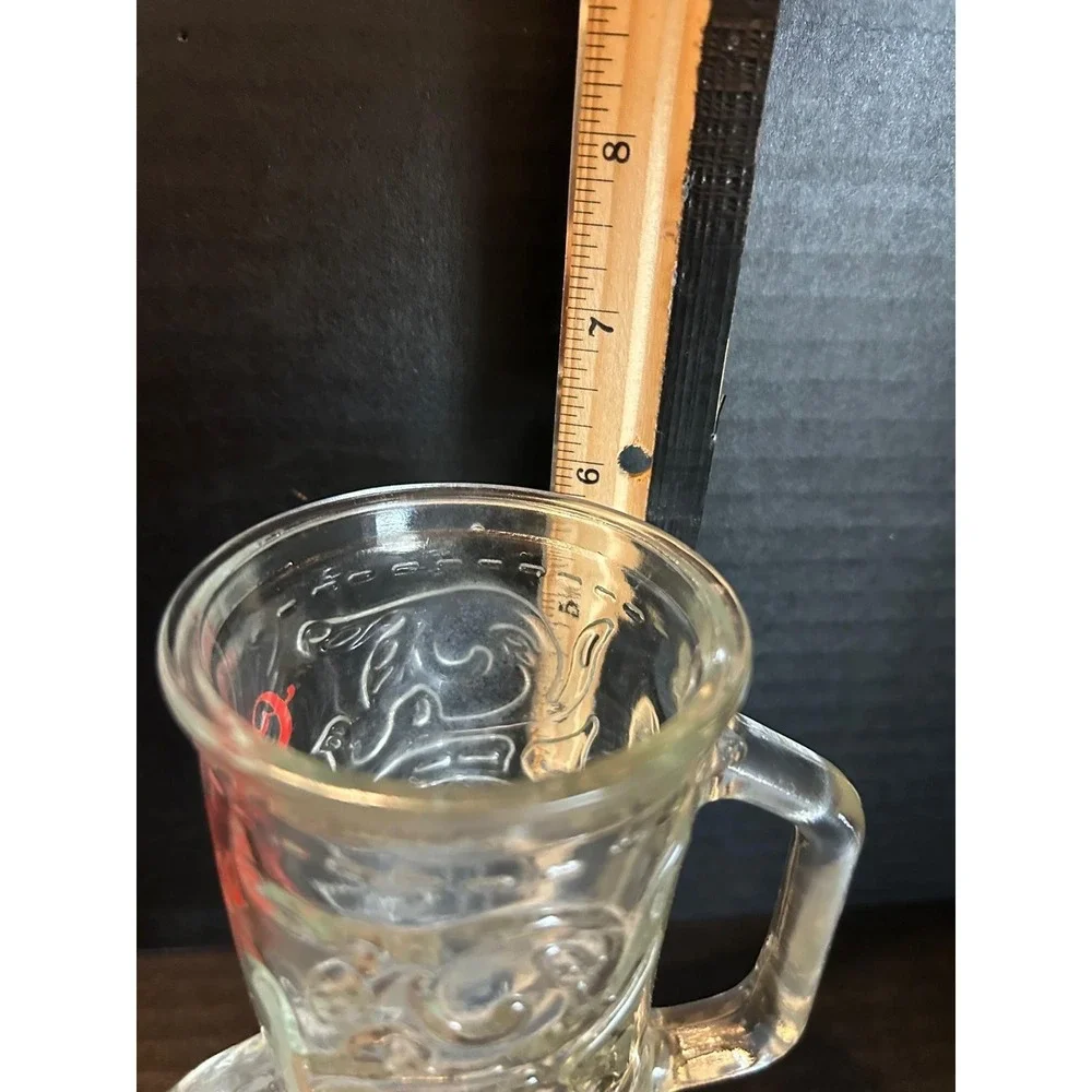 Coors Cowboy Boot Shaped Beer Glass Mug‎ Handle Red Logo 6